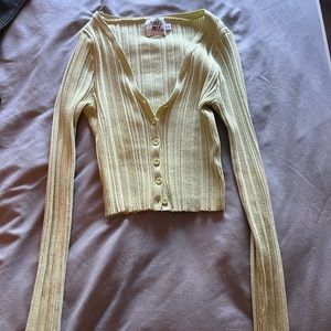 Princess polly cropped green sweater!